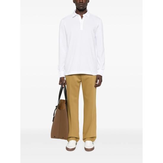 25FW 에르메네질도제냐 폴로 티셔츠 RUG392A2 G713 N00 WHITE - ERMENEGILDO ZEGNA