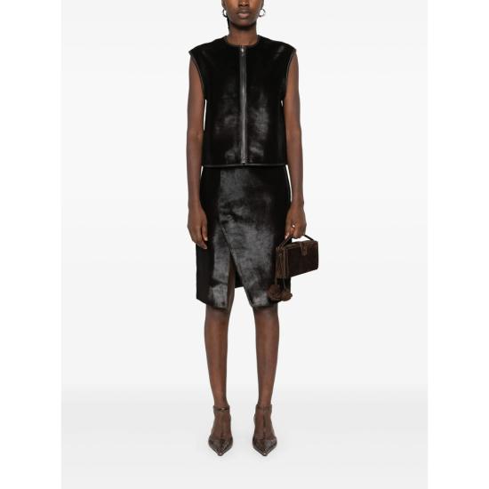 25FW 루루 드 세종 베스트 AMPAS COFFE BROWN - LOULOU DE SAISON