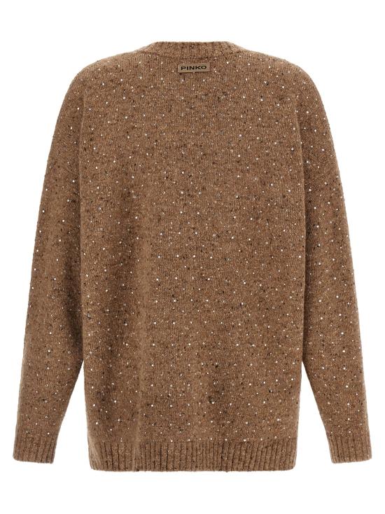 25FW 핑코 가디건 105739A2U4C3Z Beige - PINKO