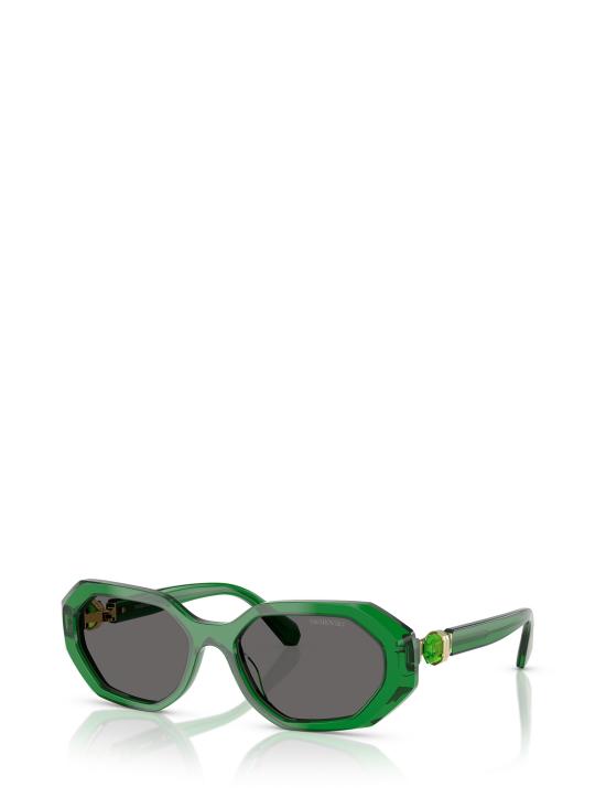 25FW 스와로브스키 선글라스 SK6028 106487 TRANSPARENT GREEN - SWAROVSKI
