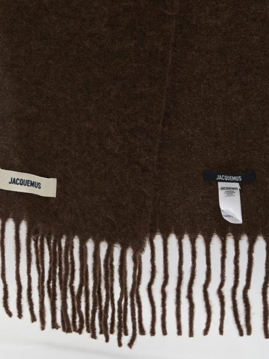 25FW 자크뮈스 프린지 울 스카프 ACU00572BOT BROWN - JACQUEMUS
