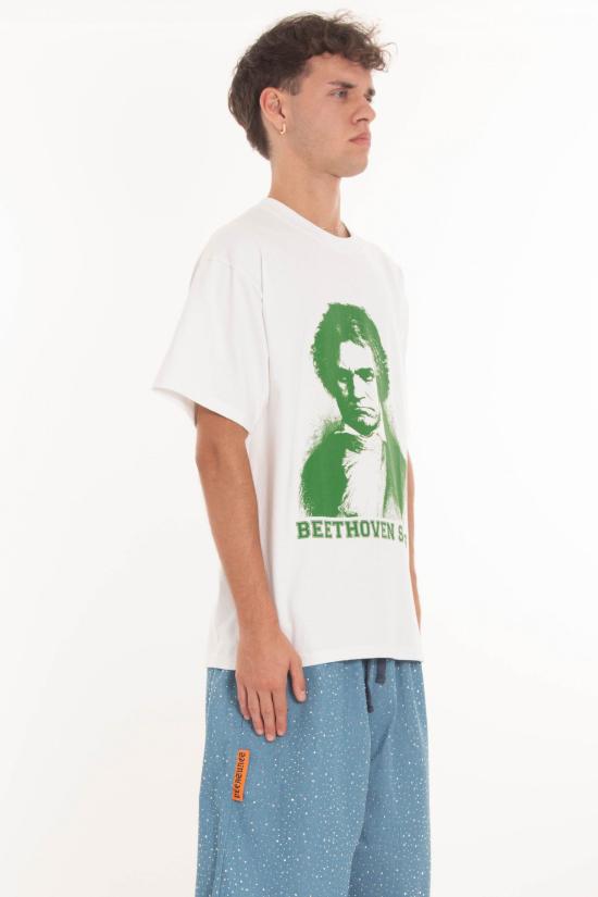 25SS 플레셔스 반팔 티셔츠 P25SU052 WHITE White - PLEASURES