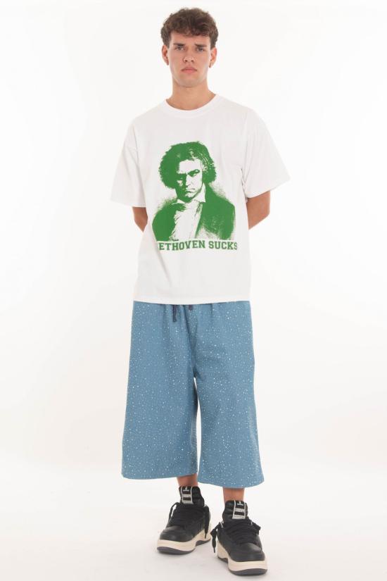 25SS 플레셔스 반팔 티셔츠 P25SU052 WHITE White - PLEASURES