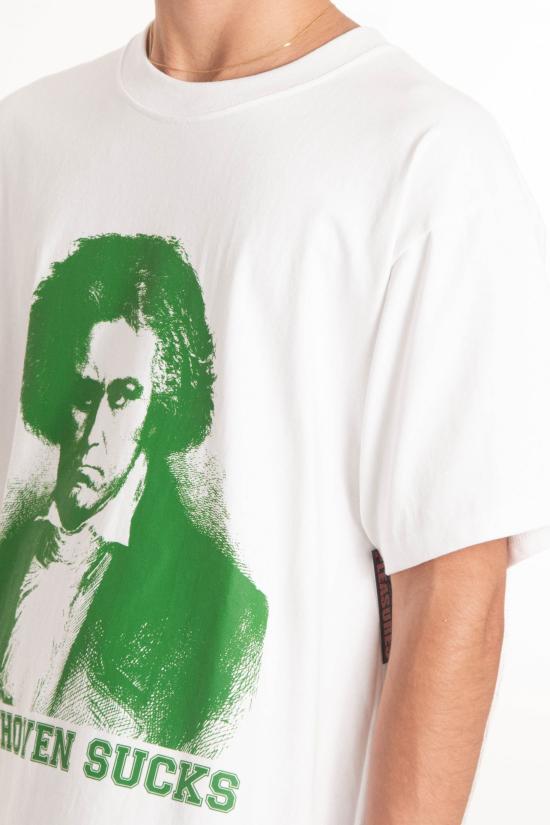 25SS 플레셔스 반팔 티셔츠 P25SU052 WHITE White - PLEASURES