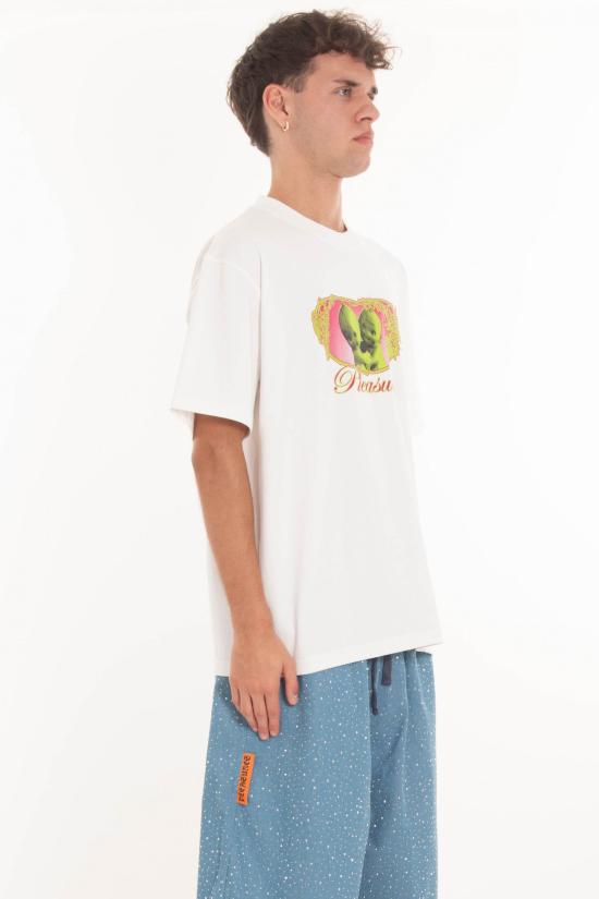 25SS 플레셔스 반팔 티셔츠 P25SU019 WHITE White - PLEASURES