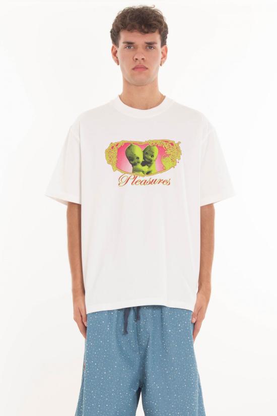 25SS 플레셔스 반팔 티셔츠 P25SU019 WHITE White