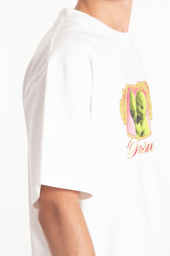 25SS 플레셔스 반팔 티셔츠 P25SU019 WHITE White - PLEASURES