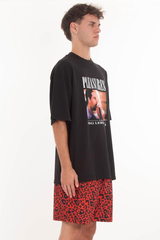 25SS 플레셔스 반팔 티셔츠 P25SU057 BLACK Black - PLEASURES