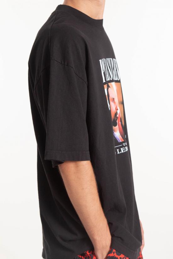 25SS 플레셔스 반팔 티셔츠 P25SU057 BLACK Black - PLEASURES