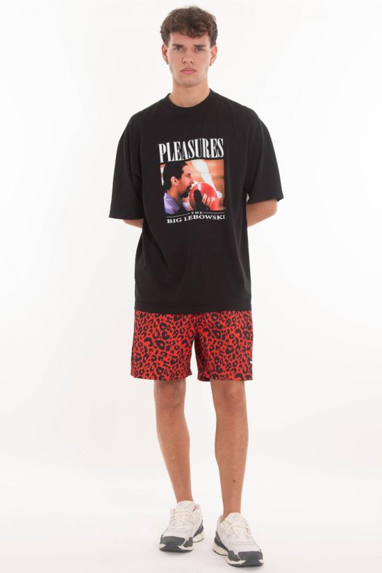 25SS 플레셔스 반팔 티셔츠 P25SU057 BLACK Black - PLEASURES