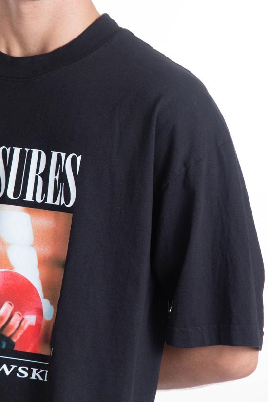 25SS 플레셔스 반팔 티셔츠 P25SU057 BLACK Black - PLEASURES