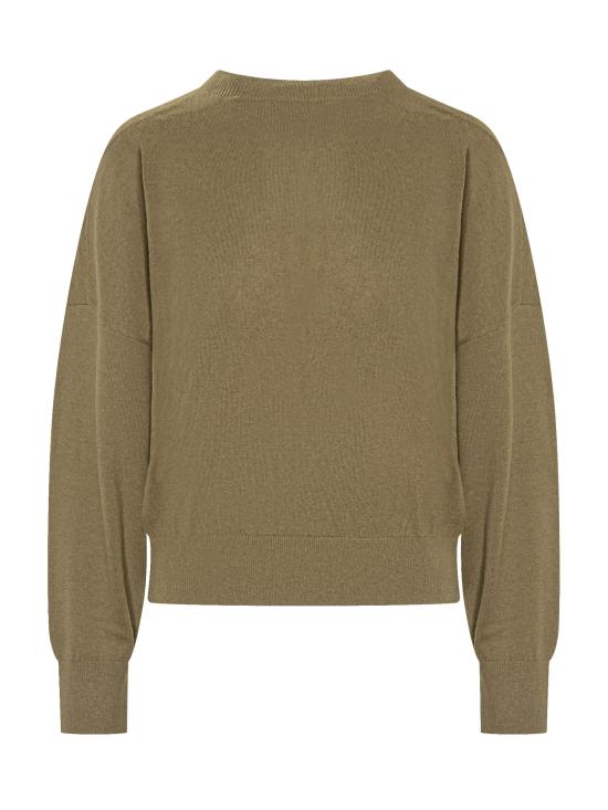 25FW 이자벨마랑에뚜왈 마리산스 코튼 스웨터 23PPU0053FAA1X05E 67KI KHAKI - ISABEL MARANT ETOILE