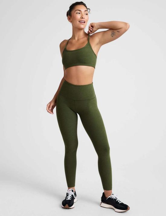  비욘드 요가 레깅스 스페이스다이 미디 하이웨이스트 - BEYOND YOGA