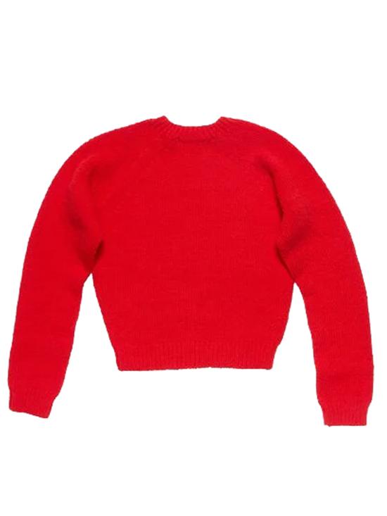 25FW 아크네 스튜디오 크롭 크루넥 스웨터 A60597 AZT Red - ACNE STUDIOS