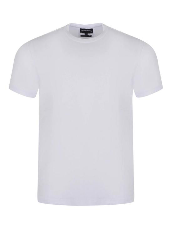 25FW 엠포리오 아르마니 반팔 티셔츠 8N1TF01JCDZ0100 White