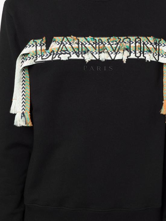 25FW 랑방 긴팔 티셔츠 RMSS0001 F300H2510 Black - LANVIN