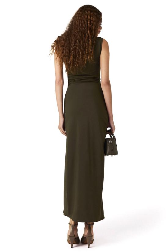 25FW 스텔라 맥카트니 미디 원피스 6J03733SQA20 2471 Dark khaki - STELLA MCCARTNEY