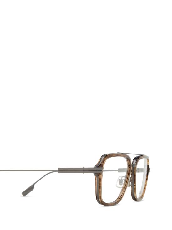 25FW 에르메네질도제냐 안경 EZ5297 050 LIGHT BROWN STRIPED - ERMENEGILDO ZEGNA