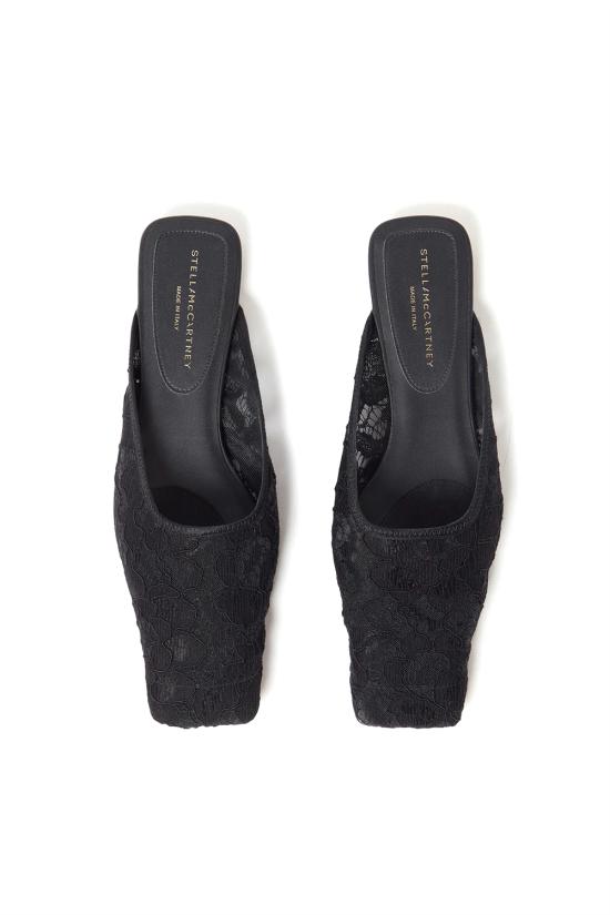 25FW 스텔라 맥카트니 뮬/슬리퍼 810593E00255 1000 Black - STELLA MCCARTNEY