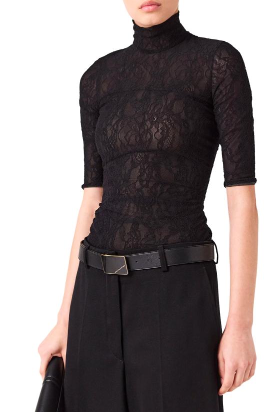 25FW 스텔라 맥카트니 터틀넥 6J04273SQA11 1000 Black - STELLA MCCARTNEY