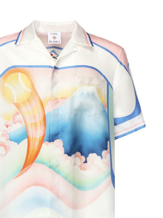 25FW 카사블랑카 반팔 셔츠 MPF25SH00303 MultiColour - CASABLANCA