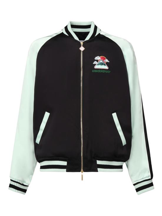 25FW 카사블랑카 봄버 자켓 MPF25JK38301 BLACK MINT