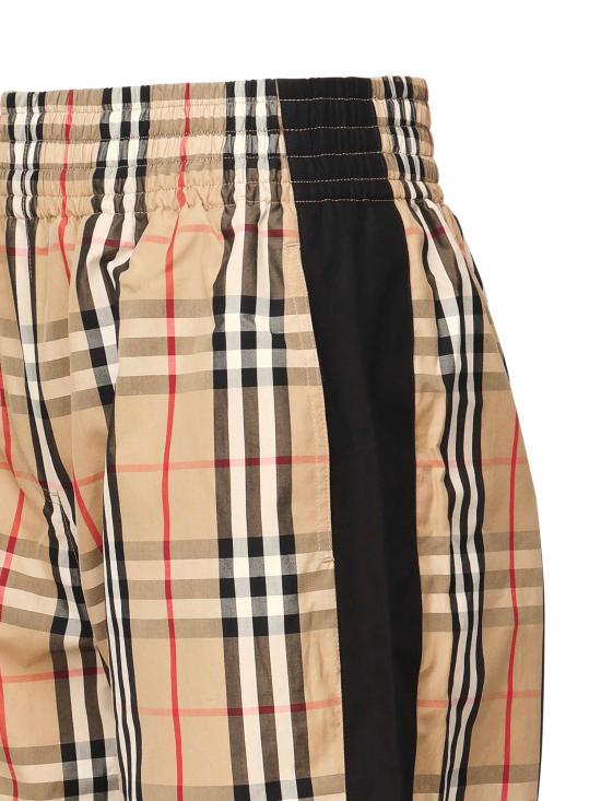 25FW 버버리 체크 코튼 팬츠 8111874 A7028 Beige - BURBERRY