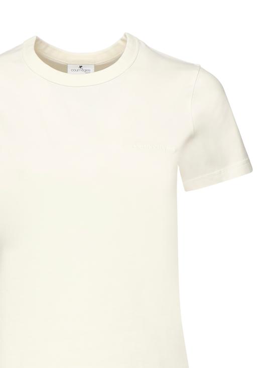 25FW 쿠레쥬 반팔 티셔츠 325JTS217JS0233 0001 HERITAGE WHITE - COURREGES