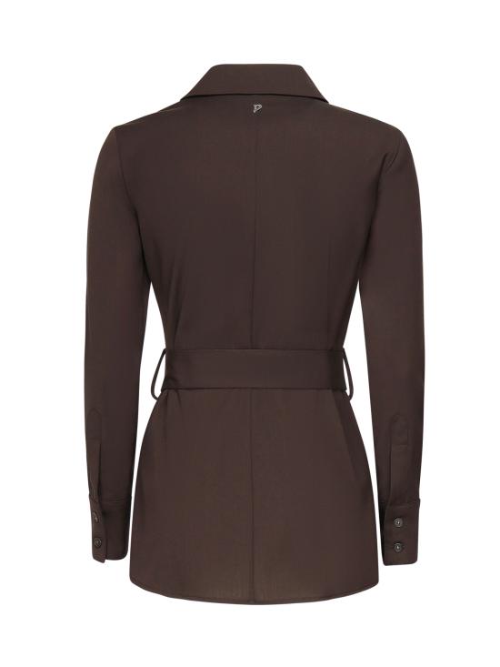 25FW 돈답 셔츠 DC428 OS0120D002O789 Coffee - DONDUP