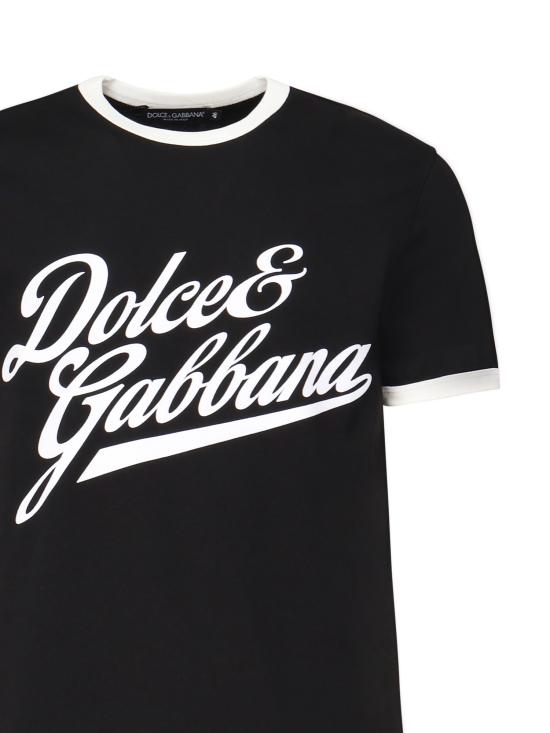 25FW 돌체앤가바나 반팔 티셔츠 G8PV1T G7PGCN0000 Black - DOLCE & GABBANA