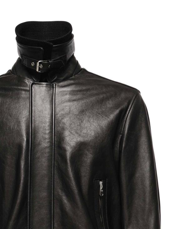 25FW 돈답 가죽 자켓 UJ976 PL0392UXXX999 Black - DONDUP