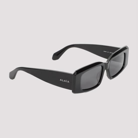 25SS 알라이아 선글라스 AA0078S 001 BLACK BLACK GREY - ALAIA