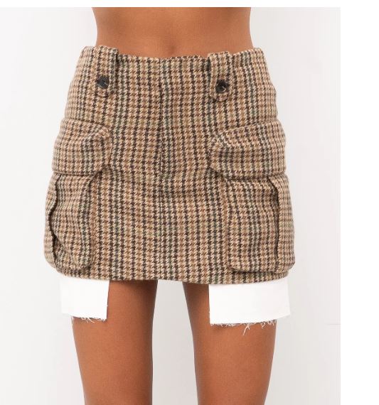 25FW 엘레 미디 스커트 EFW250074 MARRON - ELEH