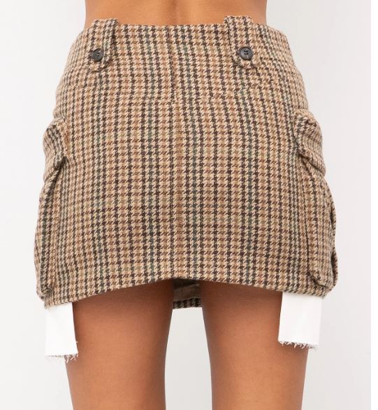 25FW 엘레 미디 스커트 EFW250074 MARRON - ELEH