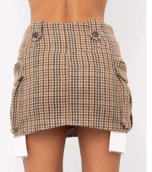 25FW 엘레 미디 스커트 EFW250074 MARRON - ELEH