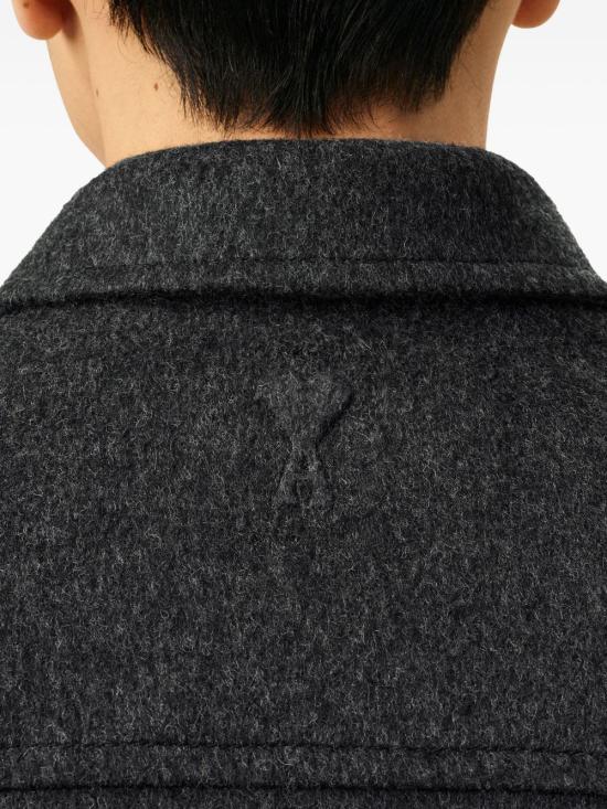 25FW 아미 스웨터 H25UJK847 WO0009021H25 Antracite gris - AMI