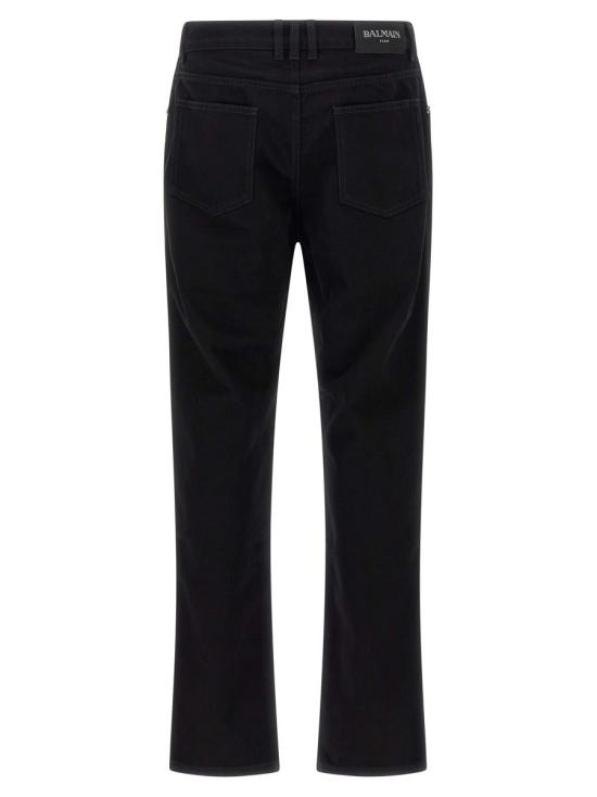 25FW 발망 데님 팬츠 FH1MI083DF880PC Black - BALMAIN