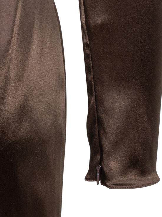 25FW 돌체앤가바나 미디 원피스 F6TYGTFURAD M0694 BROWN - DOLCE & GABBANA