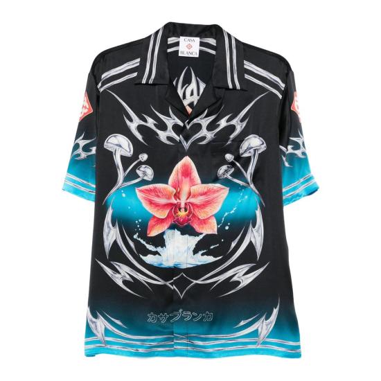 25FW 카사블랑카 반팔 셔츠 SH 003 03 BLADE Multicolor