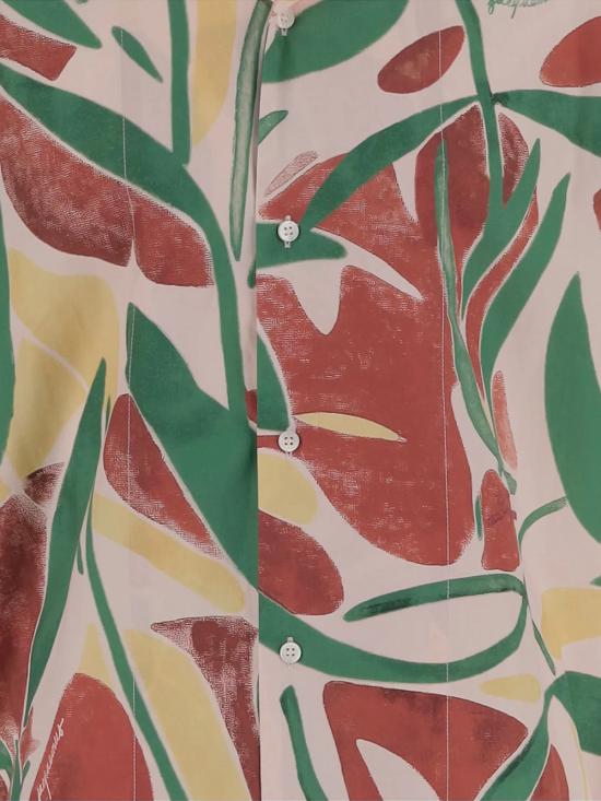 25FW 자크뮈스 반팔 셔츠 25HSHM00535AW00691 PRINT ABSTRAC VEGETAL PI 4EQ - JACQUEMUS