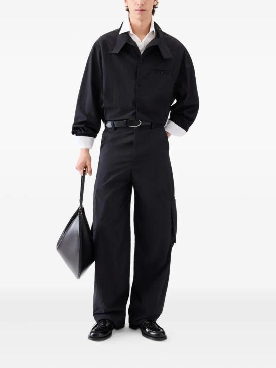 25FW 자크뮈스 스트레이트 팬츠 25HPAM00546AW00645 BLACK 990 - JACQUEMUS