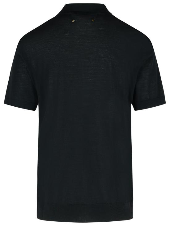 26FW 골든구스 폴로 티셔츠 GMP01412 P00104190100 Black - GOLDEN GOOSE