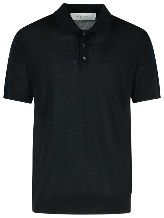 26FW 골든구스 폴로 티셔츠 GMP01412 P00104190100 Black