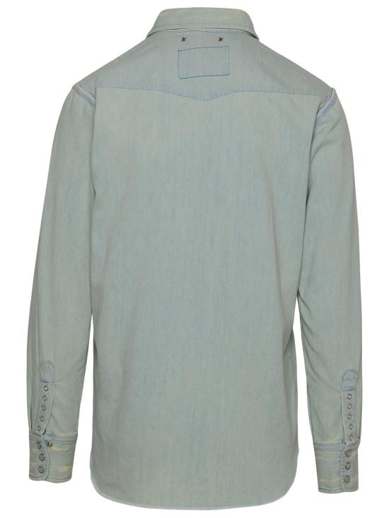 26SS 골든구스 해머드 스터드 데님 셔츠 GMP00487 P00063650100 Light Blue - GOLDEN GOOSE