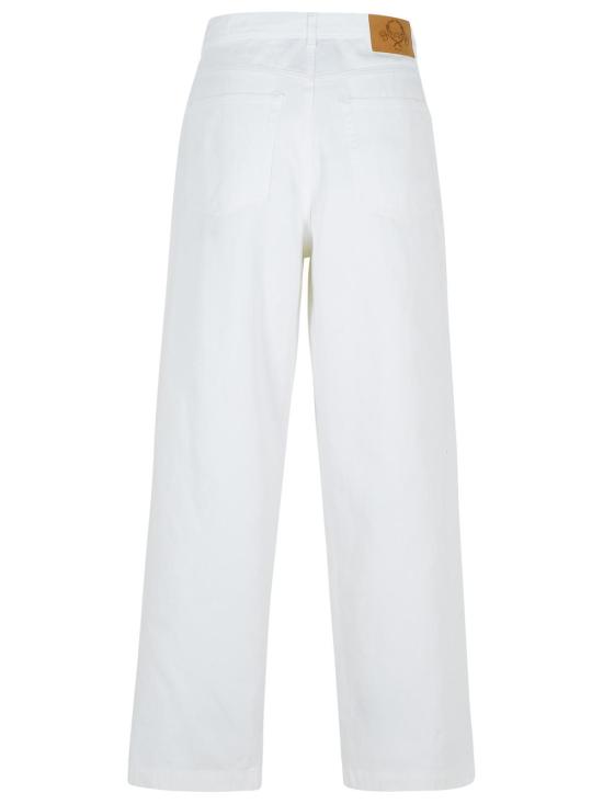 25SS 모스키노 스트레이트 팬츠 A0333 02270001 White - MOSCHINO