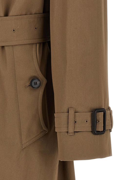 25FW 버버리 롱 개버딘 체스트우드 트렌치코트 8113612CLAYBROWN - BURBERRY