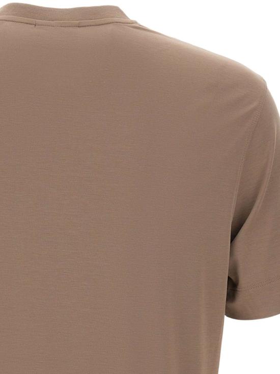 25FW 엠포리오 아르마니 반팔 티셔츠 EM002996AF13721U6189 BROWN - EMPORIO ARMANI
