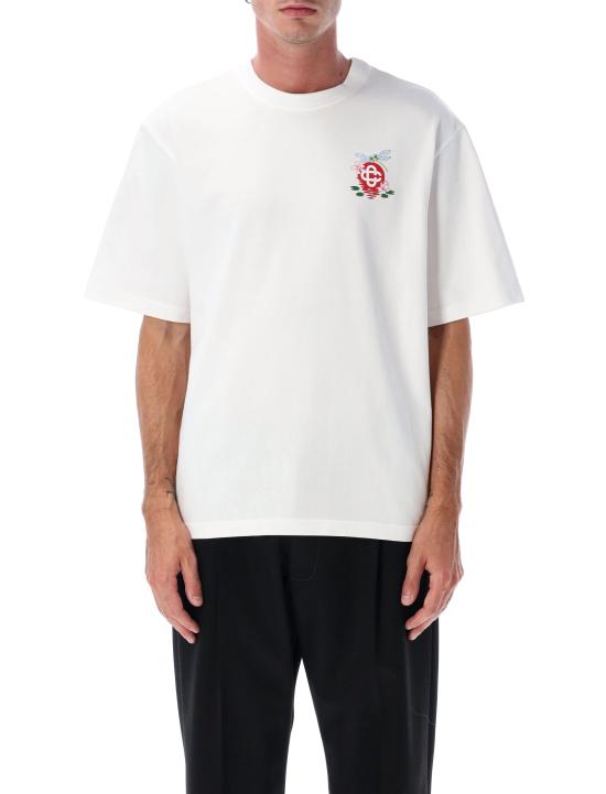 25FW 카사블랑카 반팔 티셔츠 MAW25JTS04408 WHITE