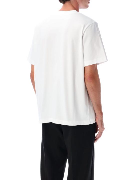 25FW 카사블랑카 반팔 티셔츠 MAW25JTS00102 WHITE BRIGHT WHITE JERSEY - CASABLANCA