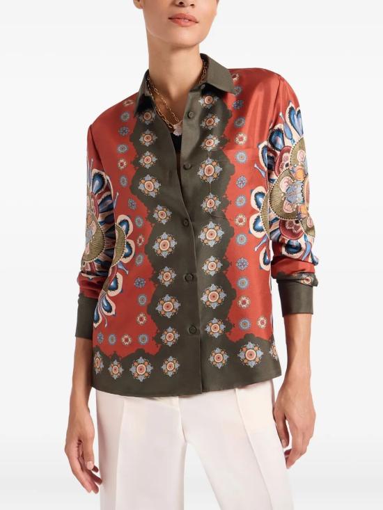 25FW 라 더블제이 셔츠 SHI0040SIL001NUC06 OR04 MULTICOLOUR - LA DOUBLEJ